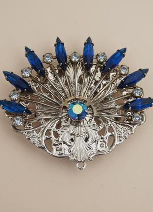 Брошь трансформер хвост павлина креативный винтаж // сундук с сокровищами