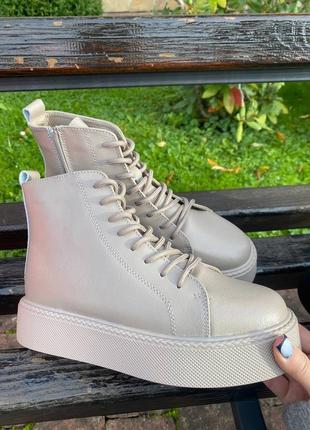 Ботинки кожа скидка