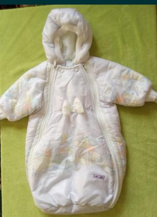Фирменный деми комбинезон, мешок 0-6 мес