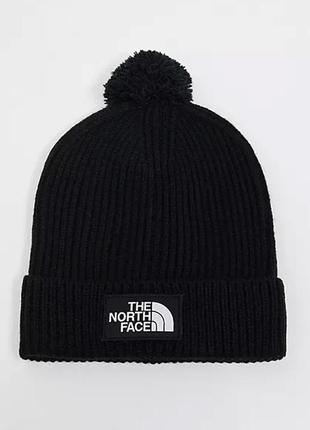 The north face tnf logo box pom black nf0a3fn3jk3 шапка оригінал унісекс чорна