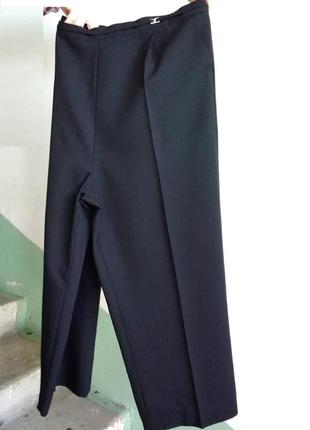 Р 24 / 58-60 стильные базовые черные штаны брюки большие батал пояс на резинке bm5 фото