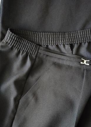 Р 24 / 58-60 стильные базовые черные штаны брюки большие батал пояс на резинке bm8 фото