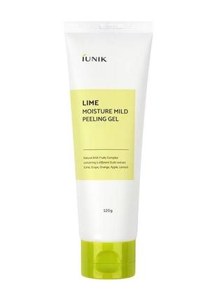 Iunik lime moisture mild peeling gel мягкий пилинг гель с  натуральным комплексом фруктовых кислот2 фото