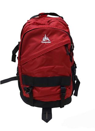 Стильний міський рюкзак onepolar rd1302 red – 30 л. легкий, ергономічний, з вентиляцією для подорожей, навчання та активного життя