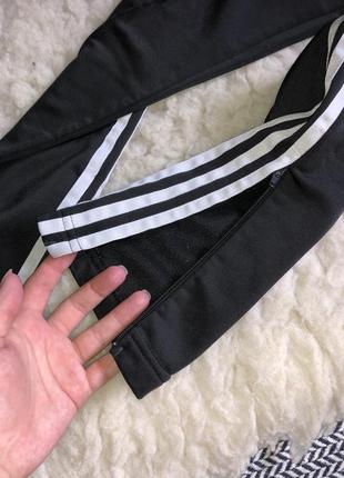 Спортивные штаны adidas оригинал лампасы внизу молнии4 фото