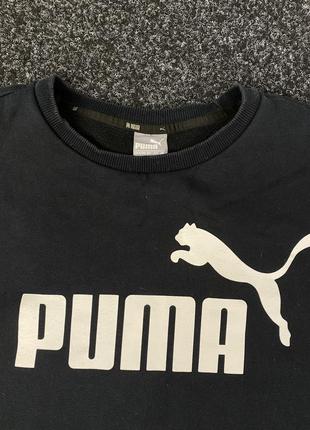 Чоловічий чорний світшот puma2 фото