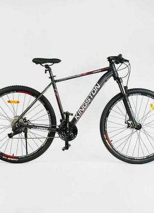 Велосипед спортивний corso "kingston" 29" алюмінієва рама 21", обладнання l-twoo 27 kn-29125