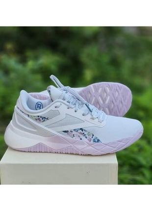 Ткстильные желчи тренировочные, беговые кроссовки reebok nanoflex tr women's training

 37-38 размер