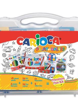 Набор для рисования carioca play with colors 90 элементов 43262