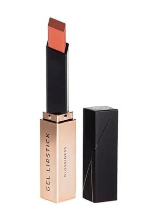 Гелевая помада для губ bogenia glossiness gel lipstick 001 caramel 2.2 г
