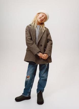 Zara шерстяное пальто оверсайз на девочку, размер 152.1 фото