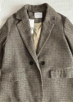 Zara шерстяное пальто оверсайз на девочку, размер 152.2 фото