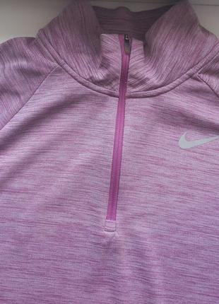 Nike dri-fit кофта под горло с прорезями для пальцев для бега, тренировок, занятий спортом s размер. о5 фото