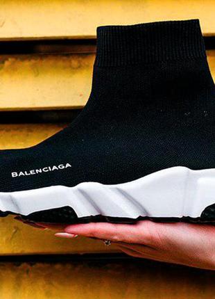 Balenciaga speed trainer "black/white"