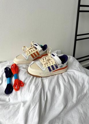 Кроссовки adidas forum ↑84 purple / orange9 фото