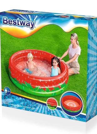 Детский надувной бассейн bestway 51145 сладкая клубника (160x38 см)