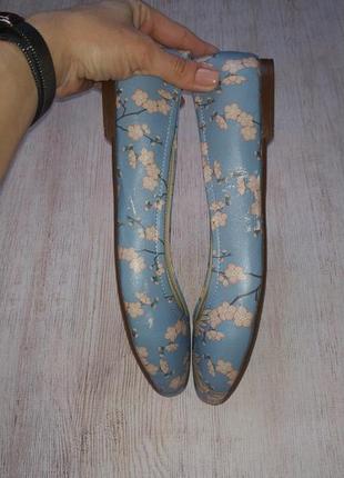 Dogo, балетки туфли с принтом журавли сакура обувь для веганов эко кожа7 фото