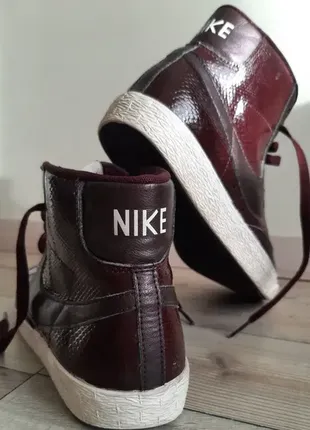 Кожаные кроссовки-ботинки nike (р.39)5 фото