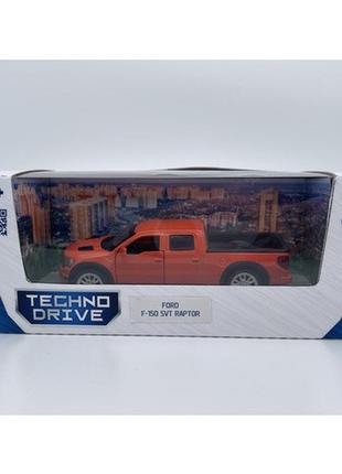 Машинка іграшкова автомодель ford f-150 svt raptor (помаранчевий)