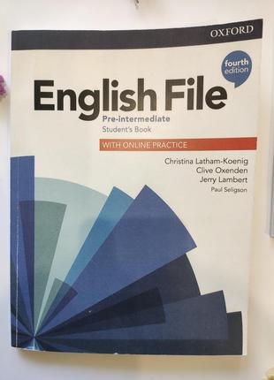 English file 4th edition pre-intermediate student's book with online practice2 фото