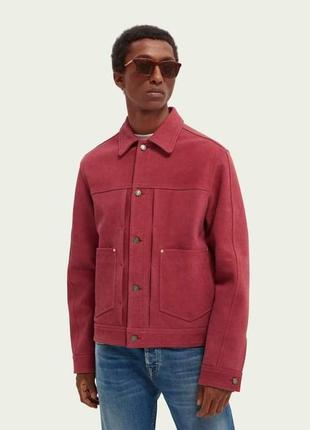 Мужская кожаная куртка scotch & soda.
