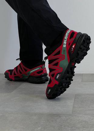 Последние пары!salomon speedcross 3 black red2 фото