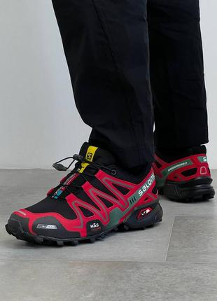 Последние пары!salomon speedcross 3 black red1 фото