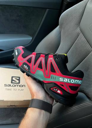 Последние пары!salomon speedcross 3 black red5 фото