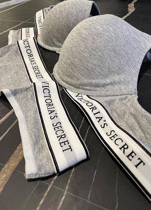 Комплект білизни victoria’s secret жіночий vs, 36b бюстгальтер трусики стрінги, бюст, лі ф