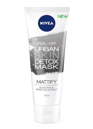 Матирующая маска для лица nivea urban skin
