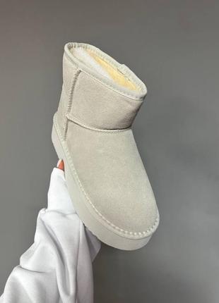 Женские угги ugg mini milk suede7 фото