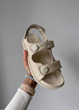 Chanel dad sandal beige premium