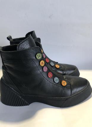 Gemini ботинки ботильоны кожаные.37р/24 см.