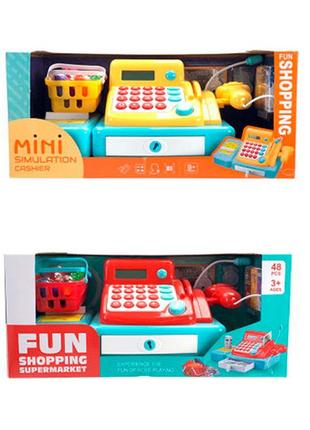 Кассовый аппарат игрушечный с калькулятором и деньгами 818j-o