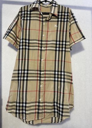 Платье рубашка в клетку burberry s/m