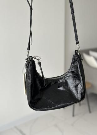 Чорна нова маленька сумочка parfois4 фото