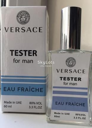Тестер duty free! суперовий парфюм versace man eau fraiche 60ml абсолютно новий .