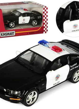 Машинка полицейская инертная kinsmart ford mustang kt5091wp1 фото