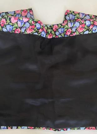 Юбка,юбка мини zara,цветочный принт5 фото