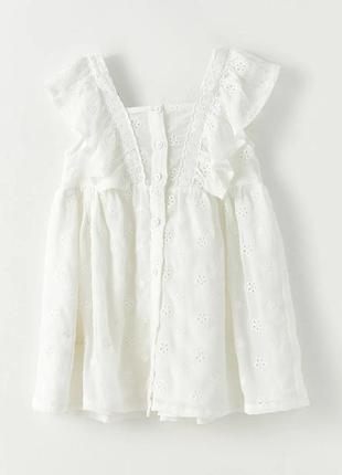 2 - 3 р 92 - 98 см новое фирменное натуральное нарядное платье сарафан для девочки с выбивкой lc waikiki3 фото