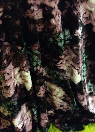 🌺🌹🌺🥀неймовірне бархатне плаття міні в квітковий принт4 фото