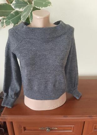 Укорочений светр шерсть+ альпака