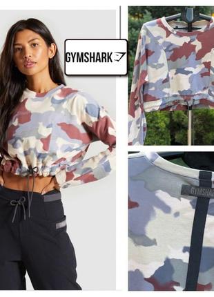 Gymshark стильна 🔥оверсайз світшот худі жіноче укорочене  м1 фото