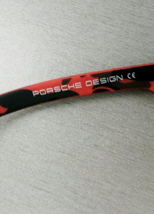 Porsche design очки мужские солнцезащитные черно красные5 фото