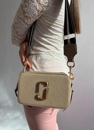 Жіноча сумка marc jacobs logo mj марк джейкобс маленька сумка на плече сумка з екошкіри7 фото