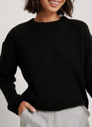 Черный свитер теплый свитер на осень свитшот y2k lolita oldmoney vintage