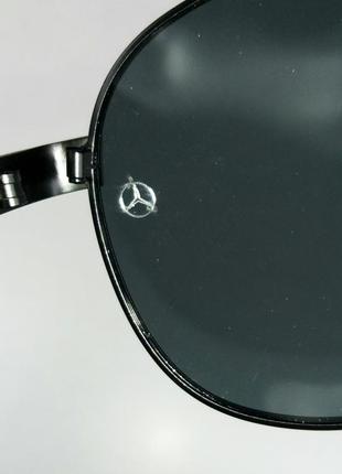 Mercedes benz очки капли мужские солнцезащитные черные поляризированые8 фото