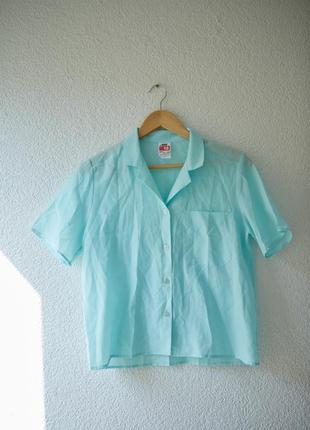 Классная мятная рубашка3 фото
