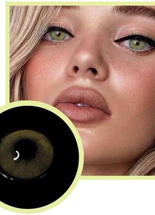 Лінзи кольорові для корекції зелені зору з діоптріями - 3, - 3,5, - 4, -4,5 айс грей