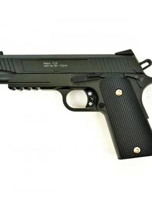 Страйкбольний пістолет g38 galaxy colt металевий пружинний чорний